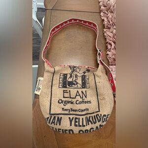 Ladies, burlap boutique, Crossbody purse, unique!